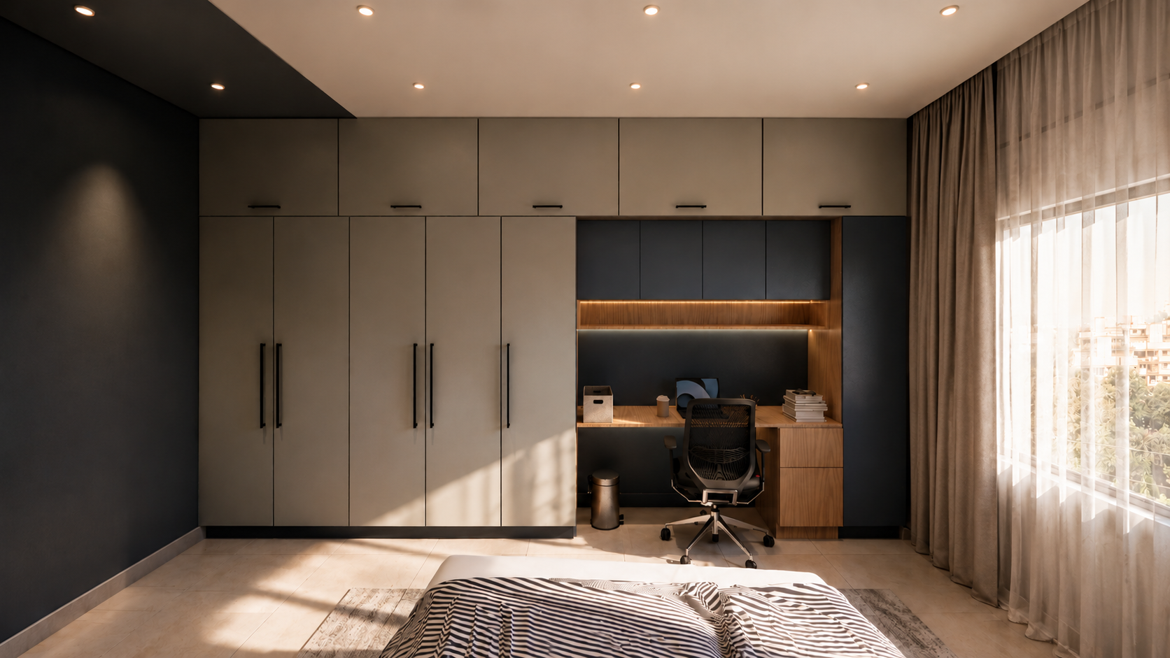 Mr. Firoz Shaikh interior design — Showcase view by AMZ Interiors Pune